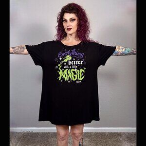 KillStar NWOT Everything is Better with Magic Sleep Tee Witch Goth Whimsigoth M